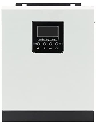 SOGTICPS 2400W Hybrid Solar wechselrichter 220V 50A PWM 3KVA Pure Sine Wave Inverter 50/60HZ Off-Grid 24V Batterieladegerät Solarwechselrichter