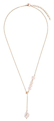 Heideman Halskette Luzi Damen Edelstahl mit Perle weiß 45cm | Perlenschmuck zum Kombinieren, alltagstauglich und nickelfrei, Geschenkidee zum Valentinstag