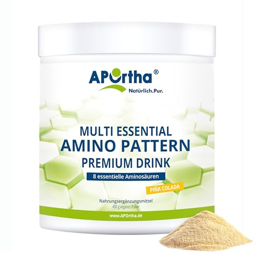 APOrtha® Multi essential Amino Pattern I 480 g Pina Colada Drink mit 8 essentiellen Aminosäuren nach Prof. Dr. Lucà- Moretti für optimierte Eiweißversorgung I Aminosäuren komplex hochdosiert EAA