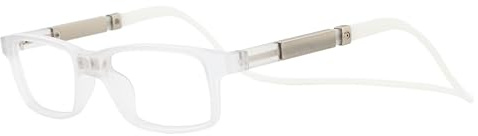 DIDINSKY Lesebrille mit Magnet und Anti-Blaulicht-Filter. Magnetische Lesebrille mit Sehstärke für Männer und Frauen und entspiegelten Gläsern - DIKRIK (Smoke, 2.5, x, THYSSEN)