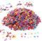 AOZUO - Confeti redondo de 1 cm (6000 unidades), multicolor para cumpleaños, bodas, San Valentín, baby shower (color)