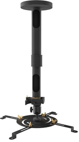 Supporto universale per proiettore PropVue - Supporto regolabile a soffitto o a parete per mini proiettori da ufficio e per la casa - Facile installazione, girevole a 360°, lunghezza da 35 a 53 cm
