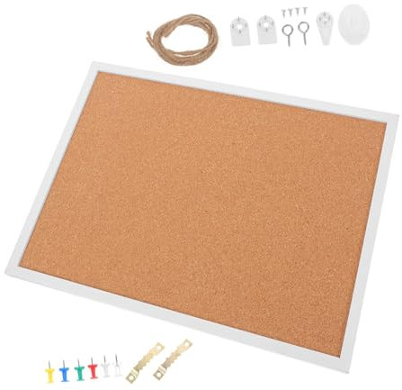 OSOLADY Nachrichtenbrett Aus Kork Mit Rahmen Für Wandmontage Fototafel Für Fotos Und Notizen Memo Board Für Büro Oder Zuhause Inklusive Nägeln Für Aufhängen