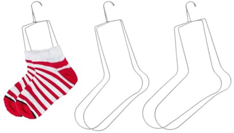UNICRAFTALE 6 Stück 3 Größen Sockenspanner Edelstahl Socken Trockenbügel Strick Sockenformer Metall Zum Schnellen Trocknen Und Präsentieren von Handgestrickten Und Gehäkelten Socken