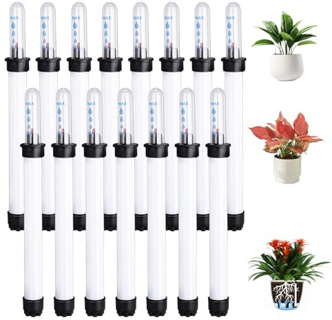Indicateur Eau Plante, 15 Pièces Testeur Jauge Indicateur Niveau, Indicateur de Niveau D'eau pour Les Plantes en Pot 22,8 cm, Jardinières, Hydroponie, Intérieur Extérieur, Outil de Jardin Pratique