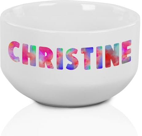 GRAZDesign Müslischale personalisiert mit Namen Geschenk für Mädchen Kindertag, Weihnachten, Geburtstag - Keramik Schüssel