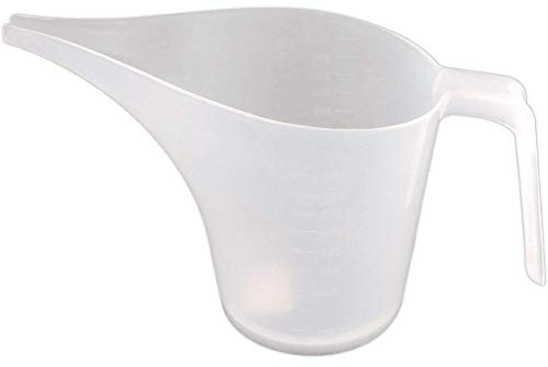 Dioche Brucialetta a Imbuto da 1000 Ml di Misurazione in Plastica Tazza di Misurazione Liquido con Beccuccio Lungo per Oli da Stampo da Forno Piante Annaffiare (Come mostrato)