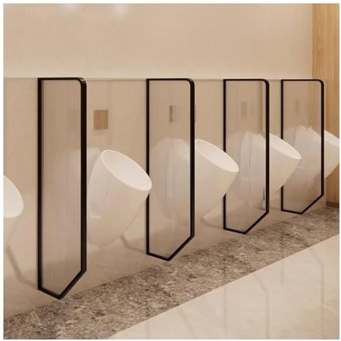 Sichtschutzwand für Badezimmer, Urinaltrennwand Aus Gehärtetem Glas, Sichtschutz für Herrenurinale mit Edelstahlrahmen, Wandmontierte Sichtschutzwände für Toiletten In Badezimmern, Hotels Un