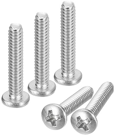 QUARKZMAN #6-32x3/4 Tornillos de Máquina de Cabeza Plana, Tornillos De Acero Inoxidable 304, Cabeza Phillips, Roscado Completo, Acabado Brillante, Paquete de 20