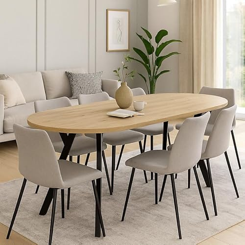 Agritrade AK LEON Extendable Dining Table 90–180 cm | Space-Saving Modern Dining Table | Compact to Large Fold-Out Design | Laminate Top, MDF/Chipboard Base | 78 cm Height | Small Flats & Kitchens