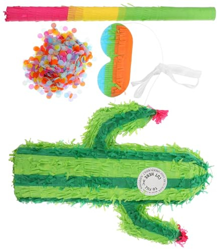 jojofuny Piñata Cactus Originale pour Fête D’Anniversaire Piñata Amusant en Papier Accessoire pour Fête Garçon et Filles Remplie de Bonbons Variés Couleur Aléatoire Couleur Aléatoire