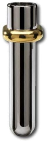 Wandvase Grab Vase aus Edelstahl 11x3,5 cm Grabstein Urnenwand Vase Friedhof
