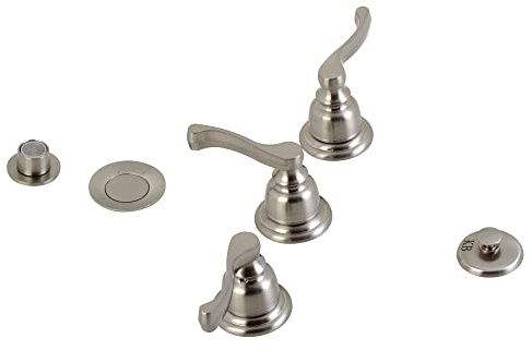 Kingston Brass KB328FL Royale Bidet Faucet, Brushed Nickel, 13.66 x 3.92 x 3.05