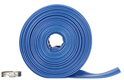 Blue Devil 75-Foot Backwash Hose for Pool with Hose Clamp, 2 W x 75' L