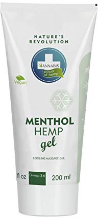Annabis Menthol Hemp Hanf-gel Mit Kühlendem Effekt Für Schmerzen Der Gelenke, Der Muskeln, Des Rückens, Der Sehnen, Für Die Regeneration Nach Sportleistungen und Muskelanspannungen, 200ml