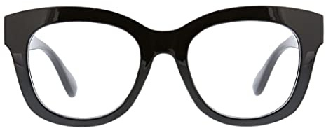 Peepers by PeeperSpecs Oprah's Favorite Women's Center Stage Oversized Blue Light Blocking Reading Glasses - Black +1.50