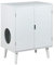 Penn-Plax Cat Walk Möbel Modernes Katzenklo mit Schrank, Weiß, 22.75x16.5x30 Inch (Pack of 1)