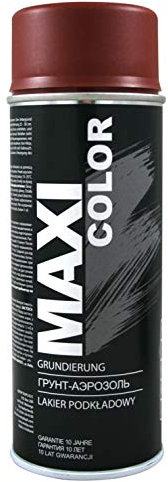 Maxi Color GRUNDIERUNG Universalgrundierung Sprühlack für die Grundierung Sprühdose 400ml Primer spray Haftgrund (rot matt)