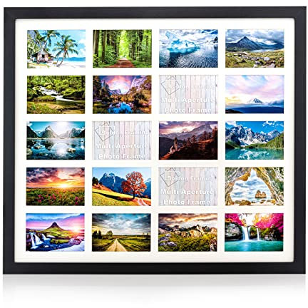 2/3/4/12/16/20 Photos Large Multi Picture Frame Collage Aperture Decor Memories