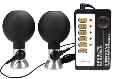 Sexuelle Elektrostimulation Extra Starke Nippel Sucker Pumpe Set Elektrische Stimulator Nippelsauger Brustwarzensauger Brustvergrößerung Sauger Brustpumpe SM Sexspielzeug für Frauen