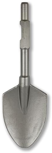 WERHE ® Professional SDS HEX burin à pelle pointu 135 x 440 mm support hexagonal 30 mm pour marteau de démolition burin boîtier en plastique