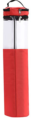 Geschenkpapier-Organizer, Aufbewahrung für Weihnachtsgeschenke, Geschenkpapier, Geschenkpapier-Organizer, Aufbewahrungsbeutel, Behälter mit Tasche und Griffen, (Rot)