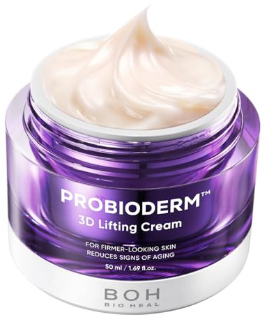 BIOHEAL BOH Probioderm 3D Lifting Cream 1.7 fl oz - Cardi B's Advanced Korean Facial Night Cream with 17-Peptide Complex & Probioderm for Face and Neck, Butter-Rich Texture for Perfect Slugging