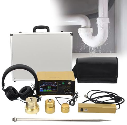 Detector De Fuga De Agua De 9 V Con Manija Del Interruptor De Silenciador, Equipo De Detectores De Fugas De Agua SubterráNeos EléCtricos, Para El Uso Del Hogar Para Detectar DañOs Por La TuberíA