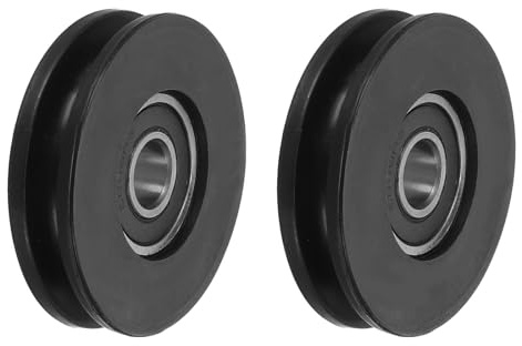 PATIKIL Puleggia A Cuscinetto Universale 50mm/2, 2 Pezzi Puleggia A Cuscinetto in Nylon Puleggia A Cuscinetto per Sollevamento Ricambio per Attrezzature Palestra Macchina Cavi