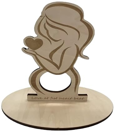 Frabe Family Cornice in Legno, Immagine ad Ultrasuoni Bambino, Cornice Sonogramma, Mamma Incinta, Cornice Ecografia Gravidanza