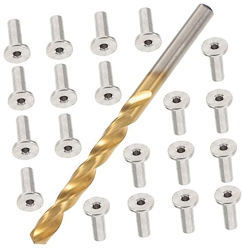 JEWEDECO Cable Railing Kit Protector Sleeves Steel Hardware for Deck Fence Posts Cable Grommet Railing Hardware Included