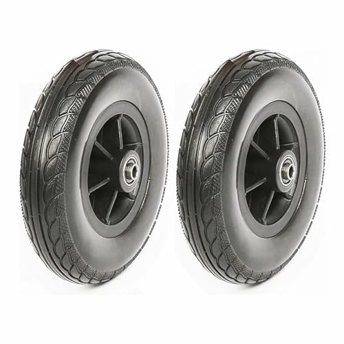 7-Zoll-Vorderräder für Rollstühle, Ersatzrad für Elektrorollstühle, Vollreifen, Nicht Aufblasbarer Reifen, Rutschfeste Lenkrollen, mit 5/16-Zoll-Lager (1 Satz mit 2 Stück)