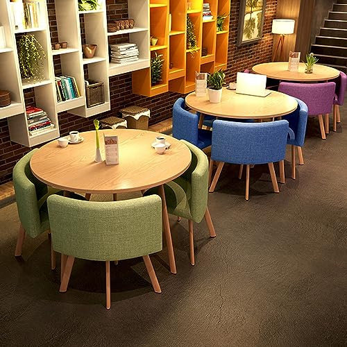 Moderno juego de mesa y silla de oficina amarillo para pequeñas salas de reuniones, tiendas de té, cafeterías, postres, salas de negociación, restaurantes, bares, terrazas y hoteles