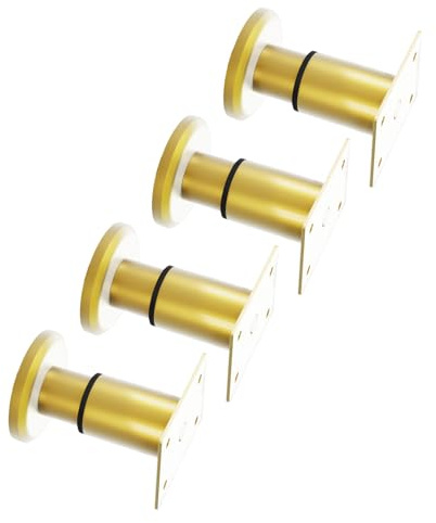 Set Of 4 Gold Extendable Furniture Legs Multifunction Height Adjustment Supports Adjustable Table Legs For Tables & Chairs