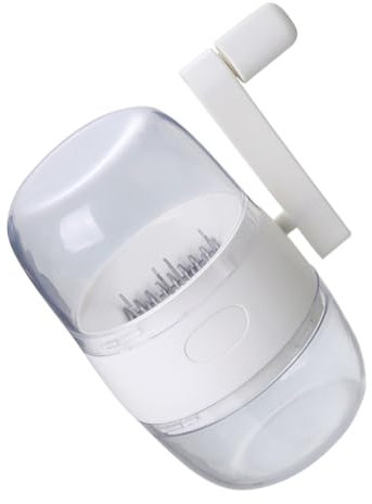 SECFOU 1pieza Dried Food Masher Manual Para Ajo y Jengibre Gadget De Cocina Fácil De Limpiar Blanco