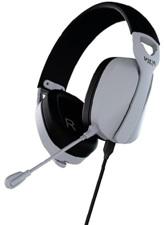 Vieta Pro - Cascos Gaming con Micrófono Ajustable. Auriculares con Cable para PS5, PC y Consolas. Diseño Ergonómico y Sonido HD - Aura