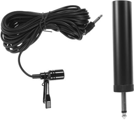 SUPVOX Capacitive Lapel Microphone for Performance Wire Mic Mic Clip Portable Lavalier Microphone for Singing and Gaming