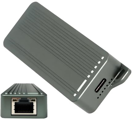 CY Adattatore RTL8159 per desktop laptop NAS da USB-C Type-C USB4 USB3.2 Gen2 a 10Gbps GBE Gigabit 10000Mbps 5Gbps 2.5Gbps Ethernet LAN cavo adattatore RTL8159