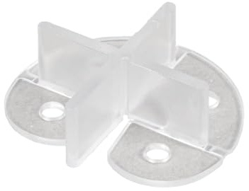 Karl Dahm Tellerfugenkreuze 3 mm transparent – 100 Stück Fugenkreuze mit Sollbruchstellen für Keramikplatten, Naturstein & Terrassenplatten – Fliesenkreuze für präzise Fugenbilder – 12675 (100)