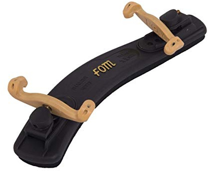 Fom ME-045 Kinnstütze und Schulterstütze für Violine 1/2 und 1/4, Typ Kun klappbar & verstellbar, Schulterstütze Violine, mit praktischer Stummschaltung