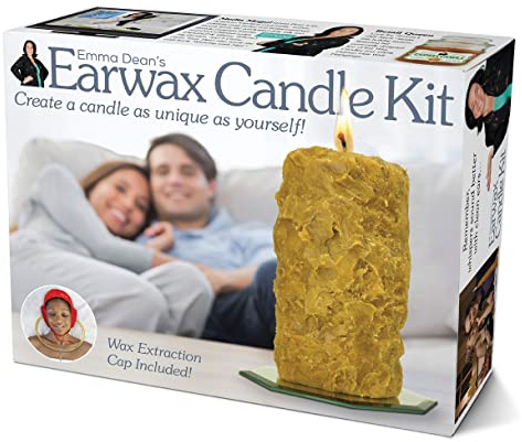 Prank-O Earwax Candle Kit Prank Gift Box – Funny Empty Gag Gift Packaging for White Elephant, Christmas & Office Parties, Gross Joke Gift Box to Hide Real Presents for Friends & Coworkers