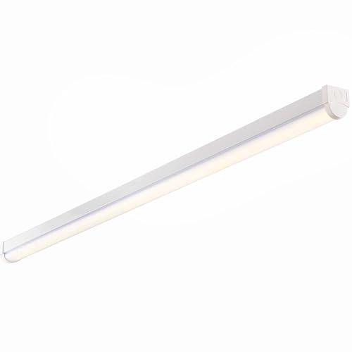 LED Linear Batten Light Fitting - 6ft 180cm LED Batten - Energy Saving - Instant Start-Up - Flicker Free - 3 Way Fast Fix Terminal Block - Cool White 4000K - 6000 Lumens - IP20 Indoor Ceiling Light