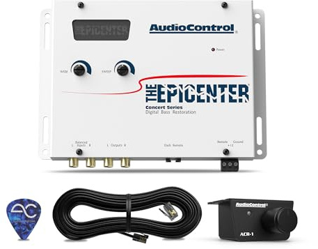 AudioControl The Epicenter Bass-Booster-Expander mit Fernbedienung, Weiß