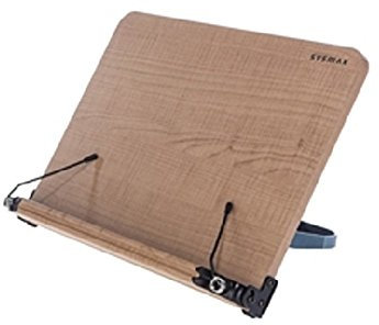 Sysmax Buchständer aus Naturholz, Leseständer, Laptop-Halterung, Winkel, verstellbar (mittel)