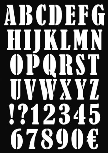 Artémio ArtA©mio Schablone A3 Alphabet Zahlen Schild