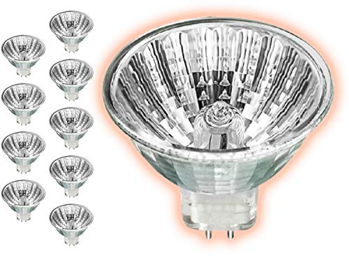 GoodBulb 90-Watt Halogen MR16 Light Bulb | GX5.3 Base 14.5V ANSI Code EPX | High Output Halogen Light | 3000K Soft White Color | Clear Finish | 2000 Life Hours | Pack of 10 Bulbs