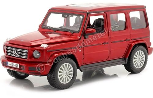 Maisto Mercedes Benz G-Klasse G63 AMG: Modellauto im Maßstab 1:24, Türen zum Öffnen, 20 cm, rot (531531), Verschiedene Designs und Farben