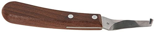 Kerbl Huf- und Klauenmesser ProfiCurv (Klinge LxB 67x13 mm, einschneidig Links, gekröpfte Spezialstahl-Klinge, ergonomischer Buchenholzgriff, extrem scharf & wendig, Huf- und Klauenpflege) 16824