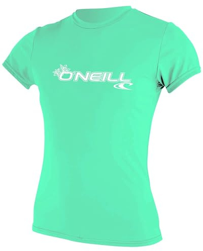 O'Neill Wms Basic Skins S/S Rash Tee Tute da Surf, Taqua Chiaro, XXL Donna