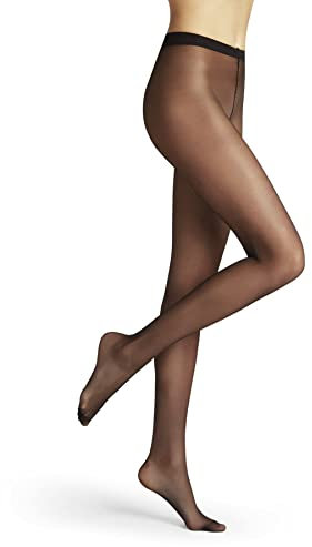 FALKE Damen Strumpfhose Pure Matt 20 DEN W Ti transparent einfarbig 1 Stück, Schwarz Black 3009, S